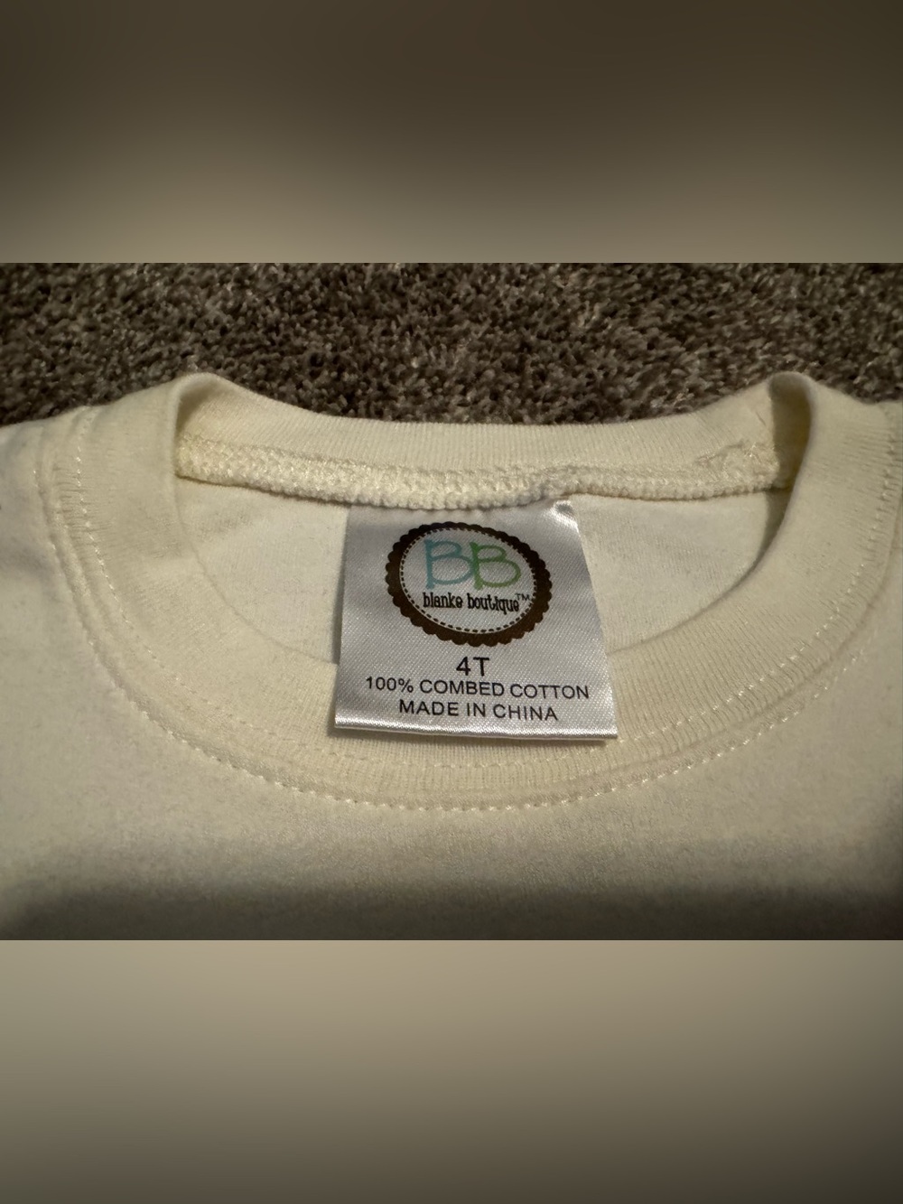 Blanks Boutique “Snips, Snails, & puppy dog tails” Little Boys Cream t shirt 4T - Picture 3 of 8